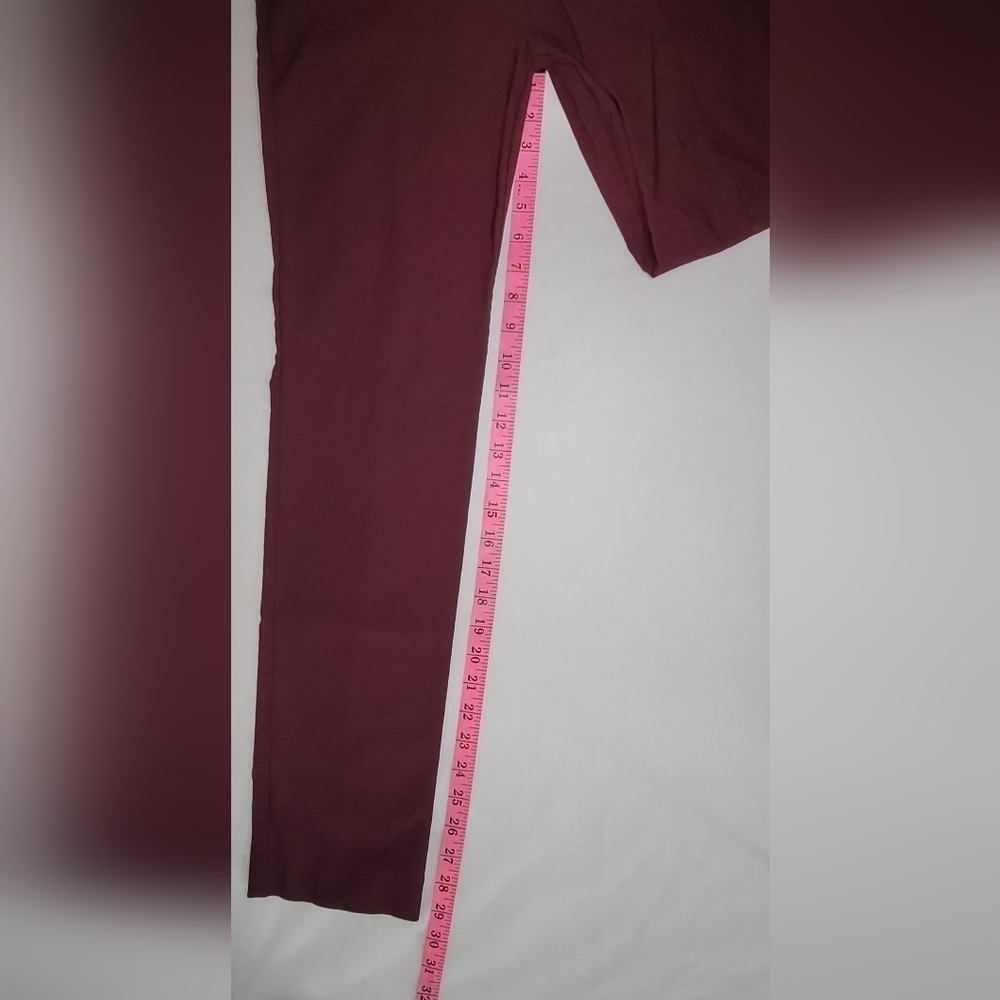 Worthington High Rise Skinny stretch Burgundy Dress Pants Women's Size 6 - Picture 11 of 13